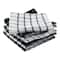 DII® Black & White Windowpane Terry Dishcloths, 6ct.
